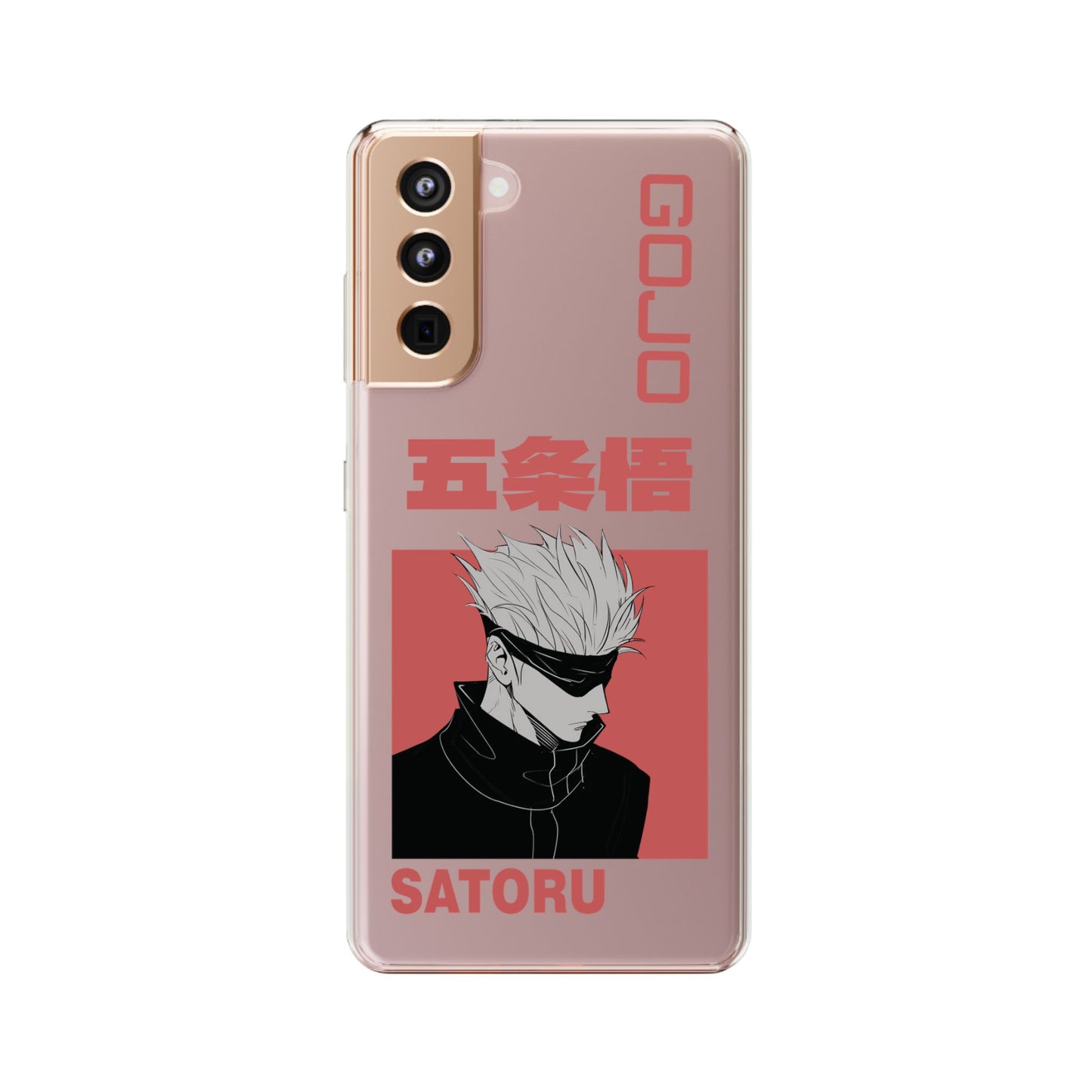 Satoru Gojo Clear Phone Case for iPhone/Samsung