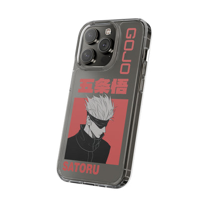 Satoru Gojo Clear Phone Case for iPhone/Samsung