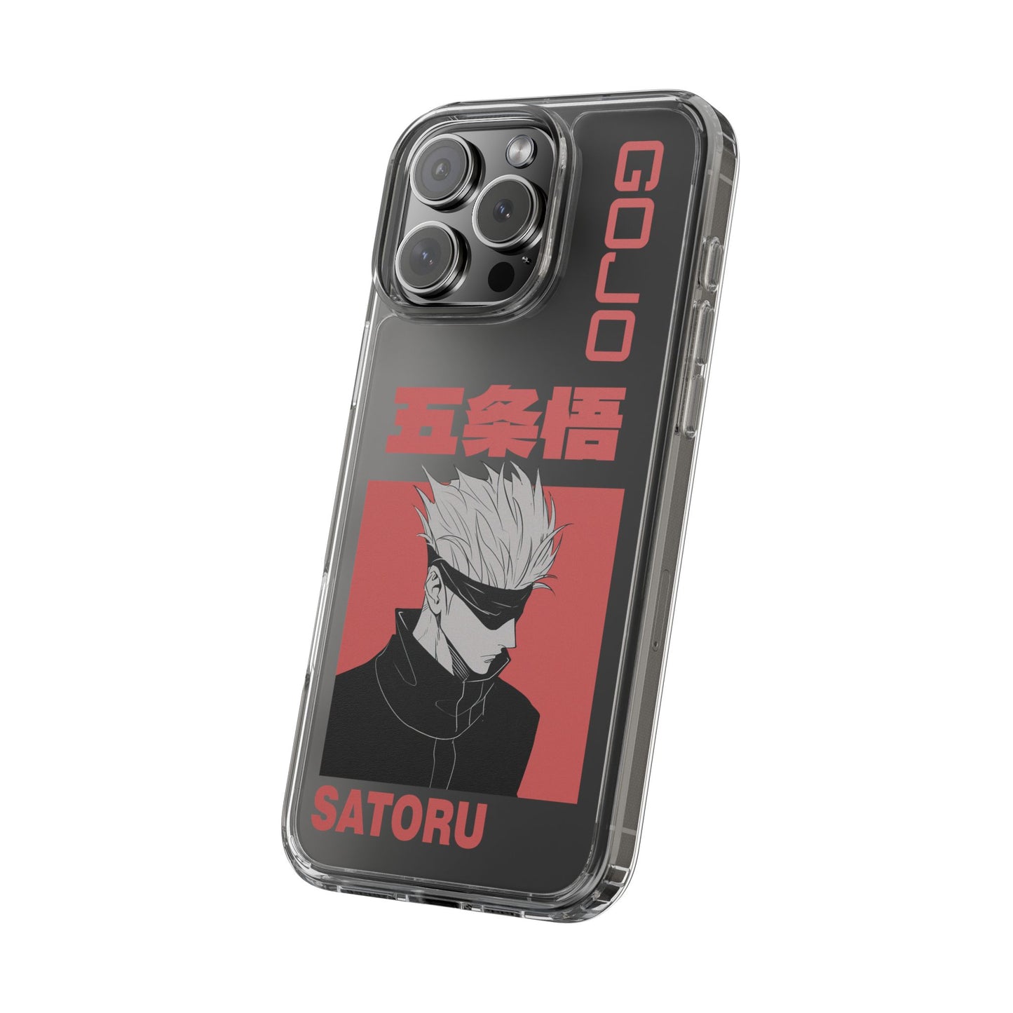 Satoru Gojo Clear Phone Case for iPhone/Samsung