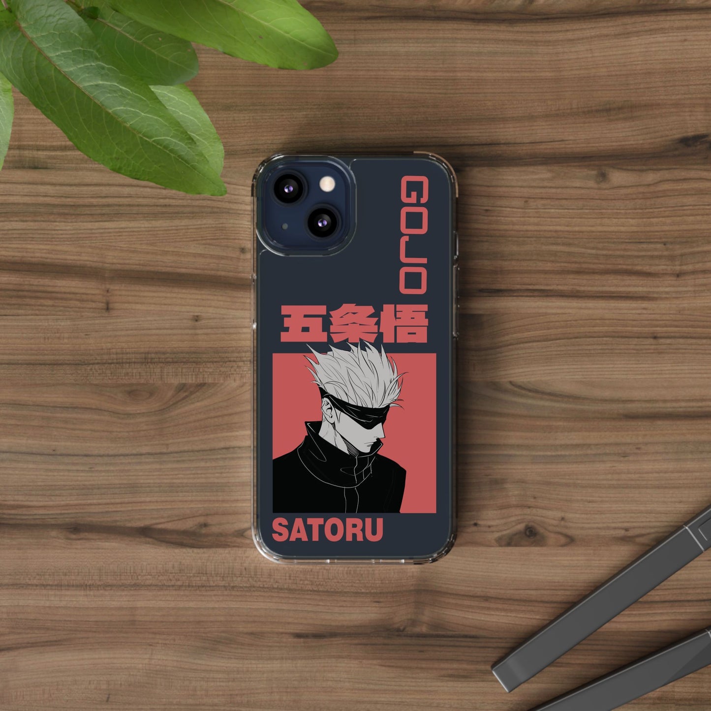 Satoru Gojo Clear Phone Case for iPhone/Samsung