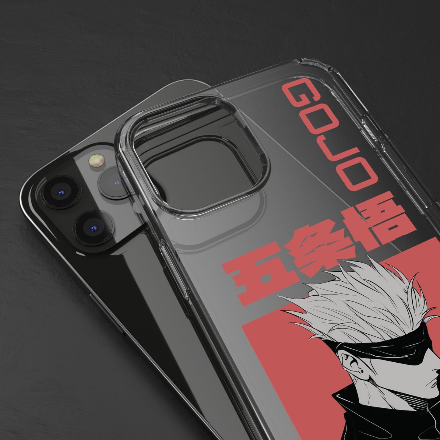 Satoru Gojo Clear Phone Case for iPhone/Samsung