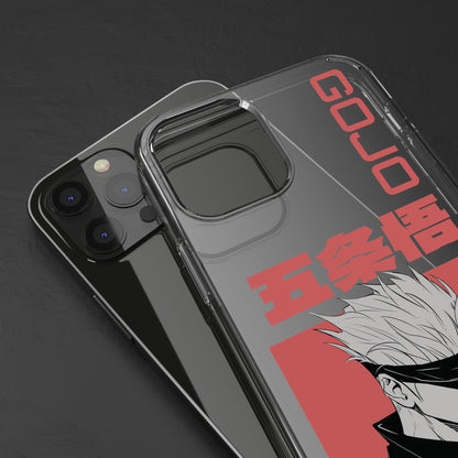 Satoru Gojo Clear Phone Case for iPhone/Samsung