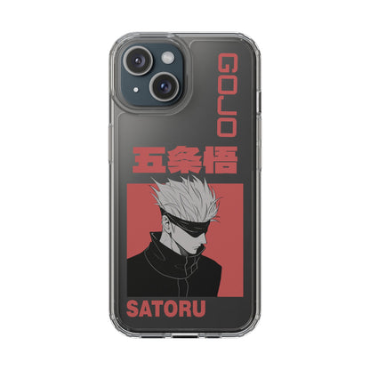 Satoru Gojo Clear Phone Case for iPhone/Samsung