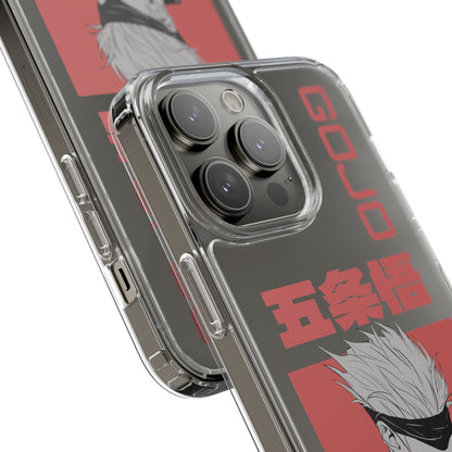 Satoru Gojo Clear Phone Case for iPhone/Samsung