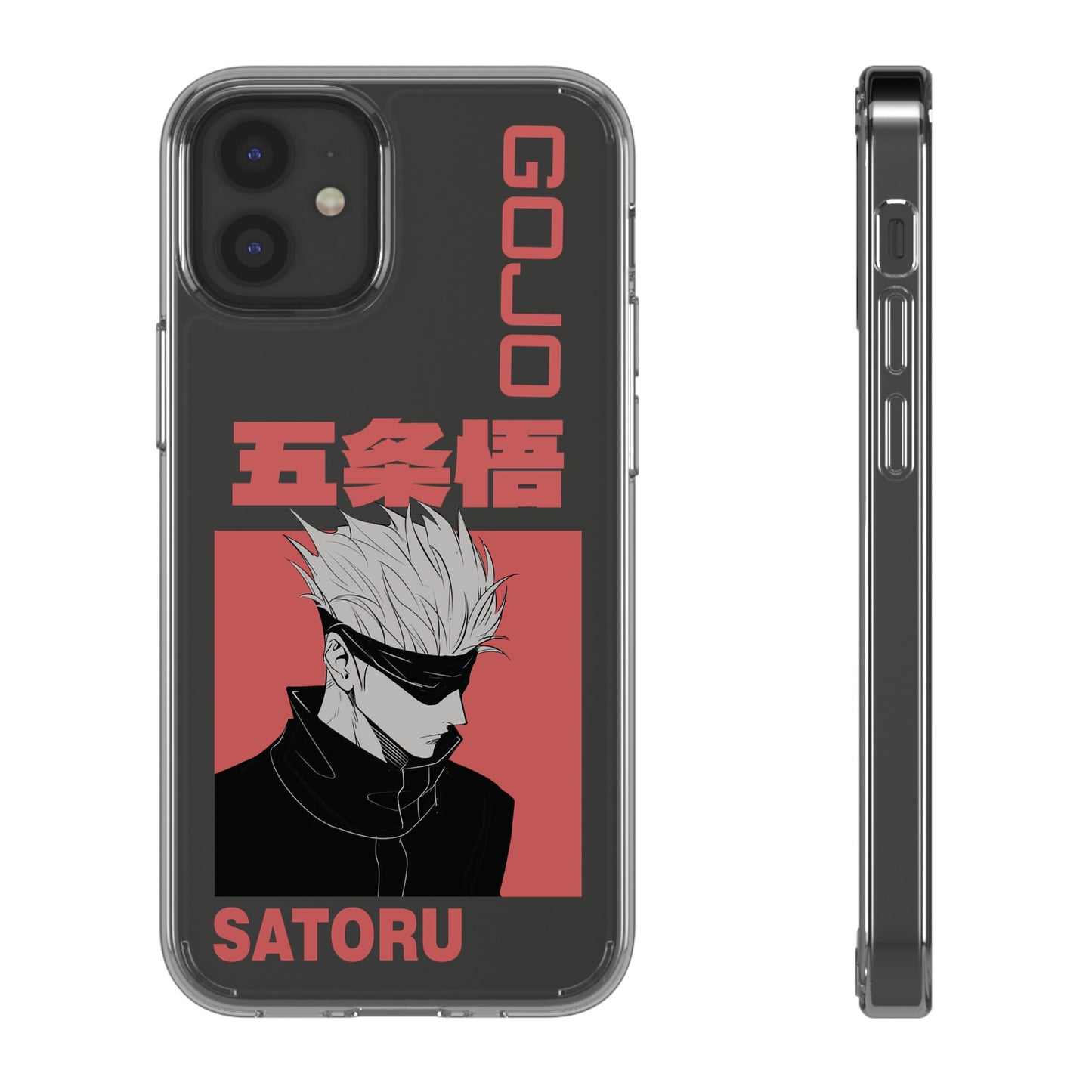 Satoru Gojo Clear Phone Case for iPhone/Samsung