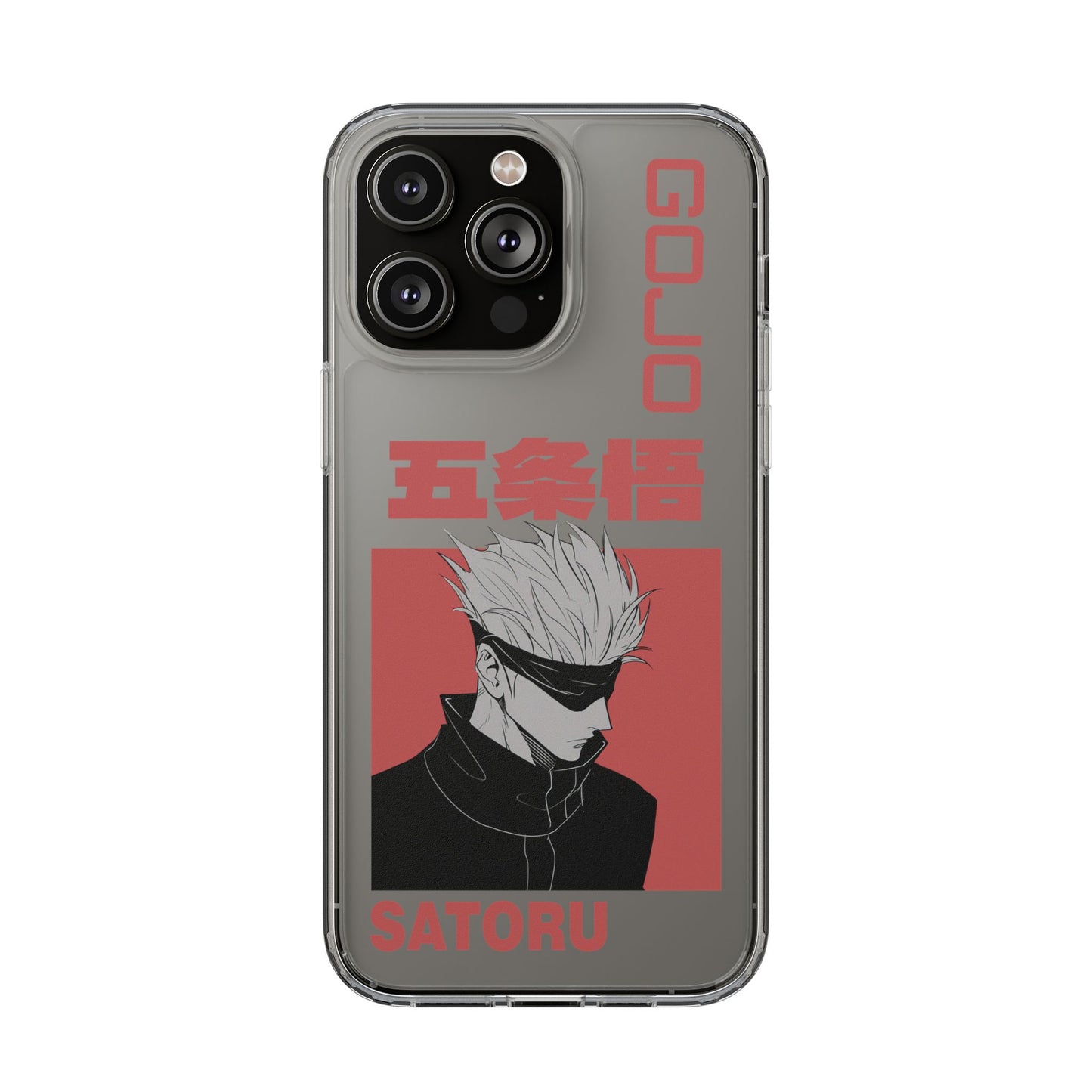 Satoru Gojo Clear Phone Case for iPhone/Samsung