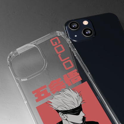 Satoru Gojo Clear Phone Case for iPhone/Samsung