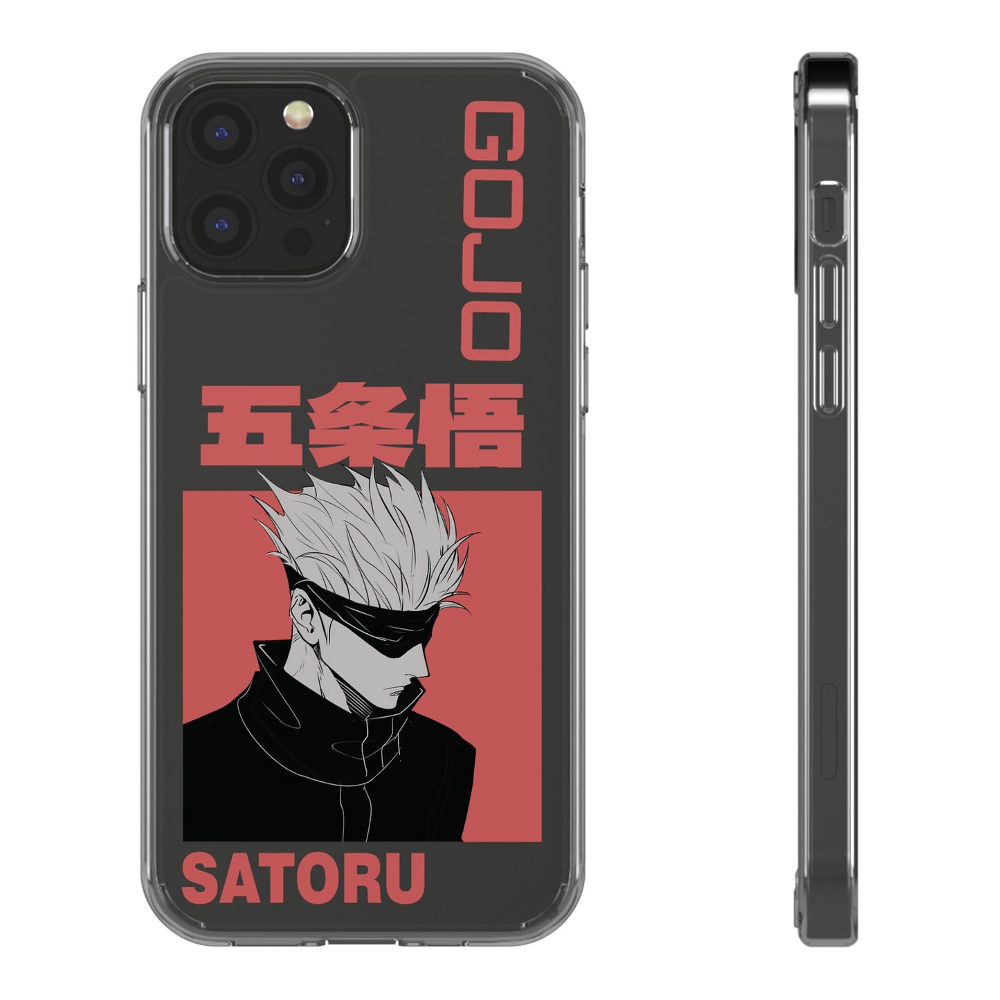 Satoru Gojo Clear Phone Case for iPhone/Samsung