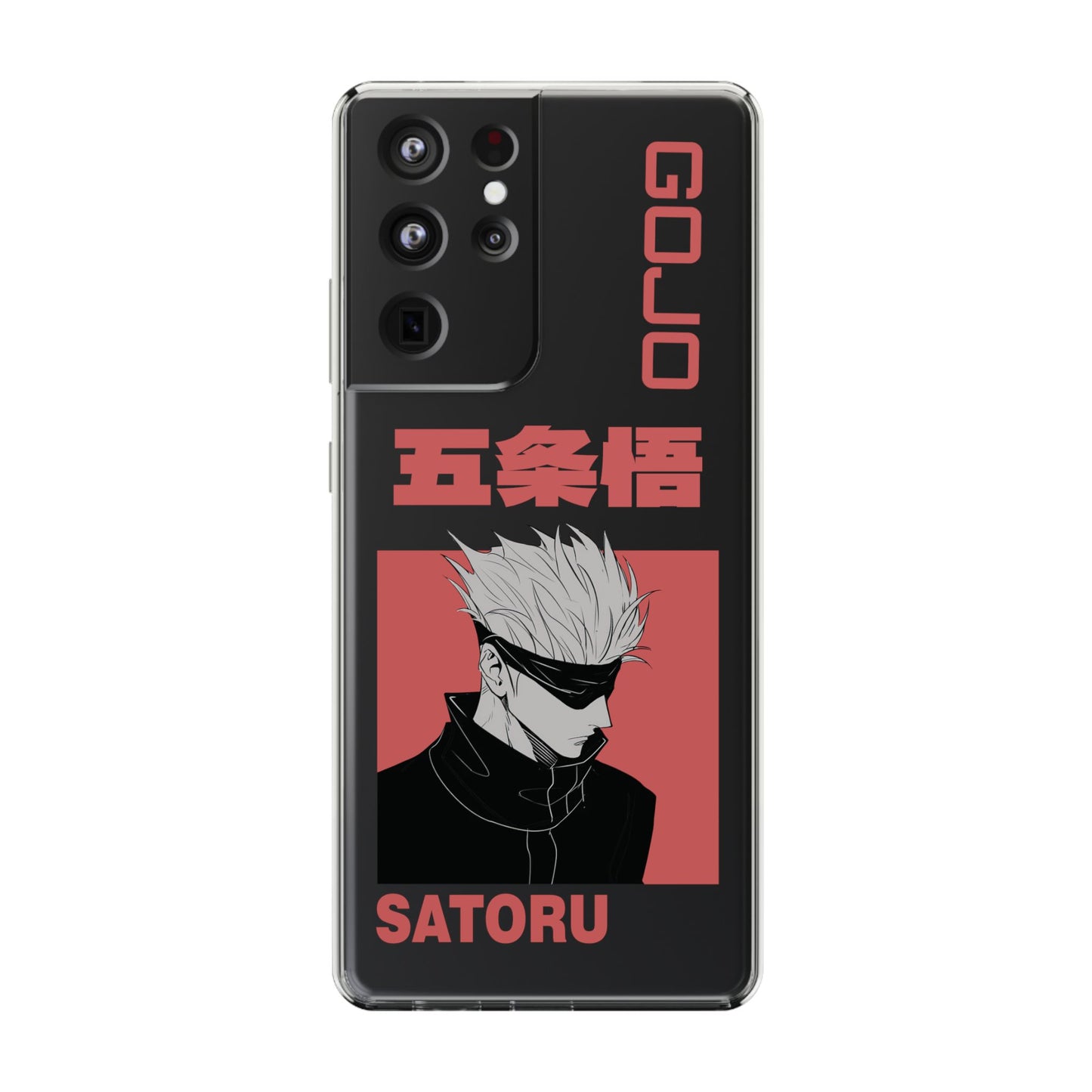 Satoru Gojo Clear Phone Case for iPhone/Samsung