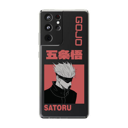 Satoru Gojo Clear Phone Case for iPhone/Samsung