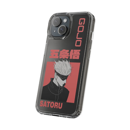 Satoru Gojo Clear Phone Case for iPhone/Samsung