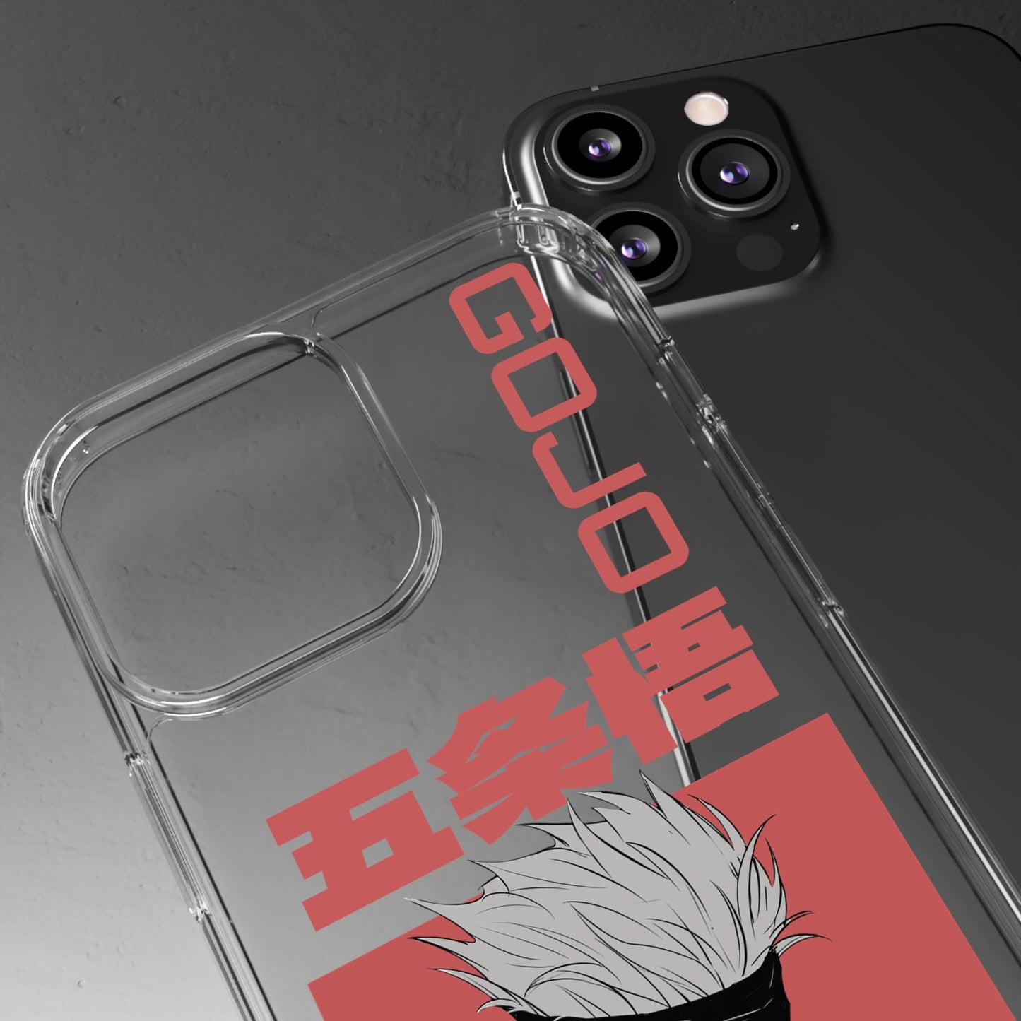 Satoru Gojo Clear Phone Case for iPhone/Samsung