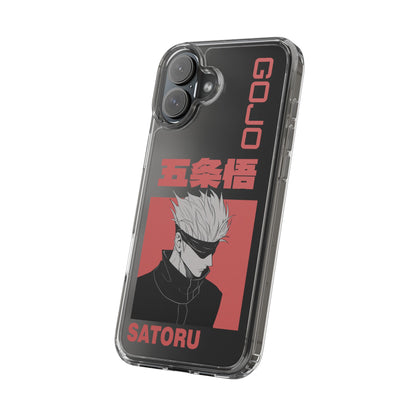 Satoru Gojo Clear Phone Case for iPhone/Samsung