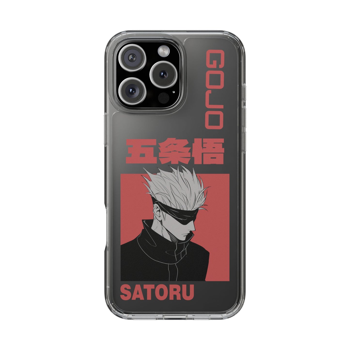 Satoru Gojo Clear Phone Case for iPhone/Samsung