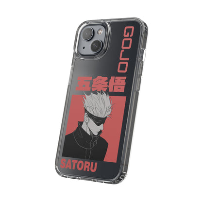 Satoru Gojo Clear Phone Case for iPhone/Samsung