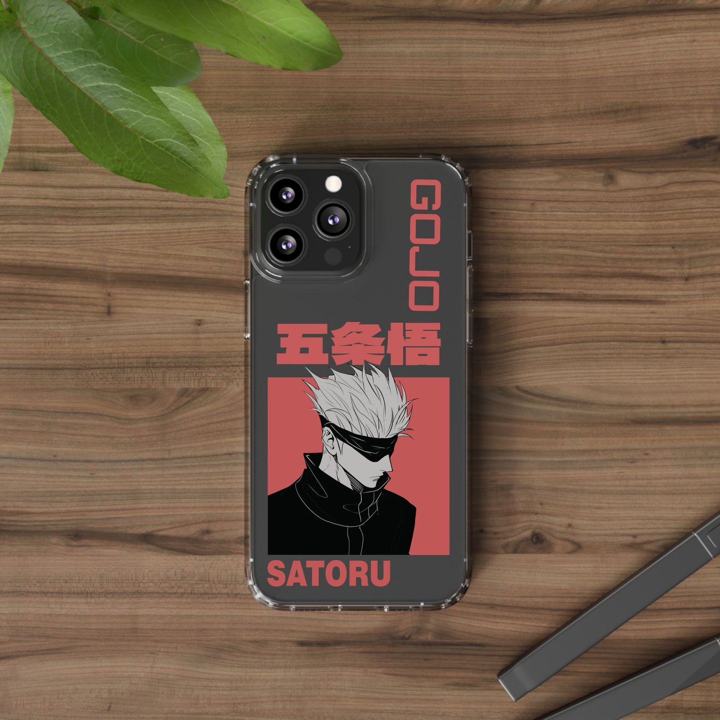 Satoru Gojo Clear Phone Case for iPhone/Samsung