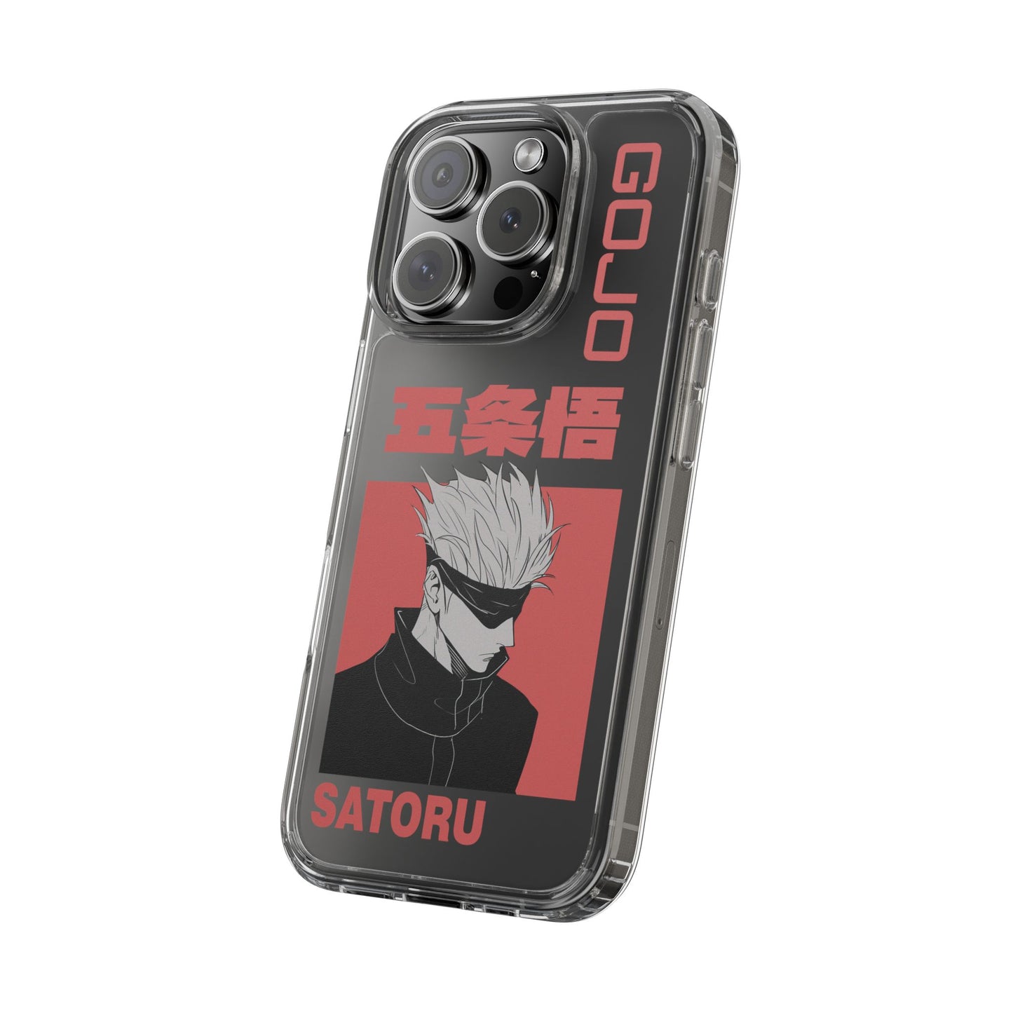 Satoru Gojo Clear Phone Case for iPhone/Samsung