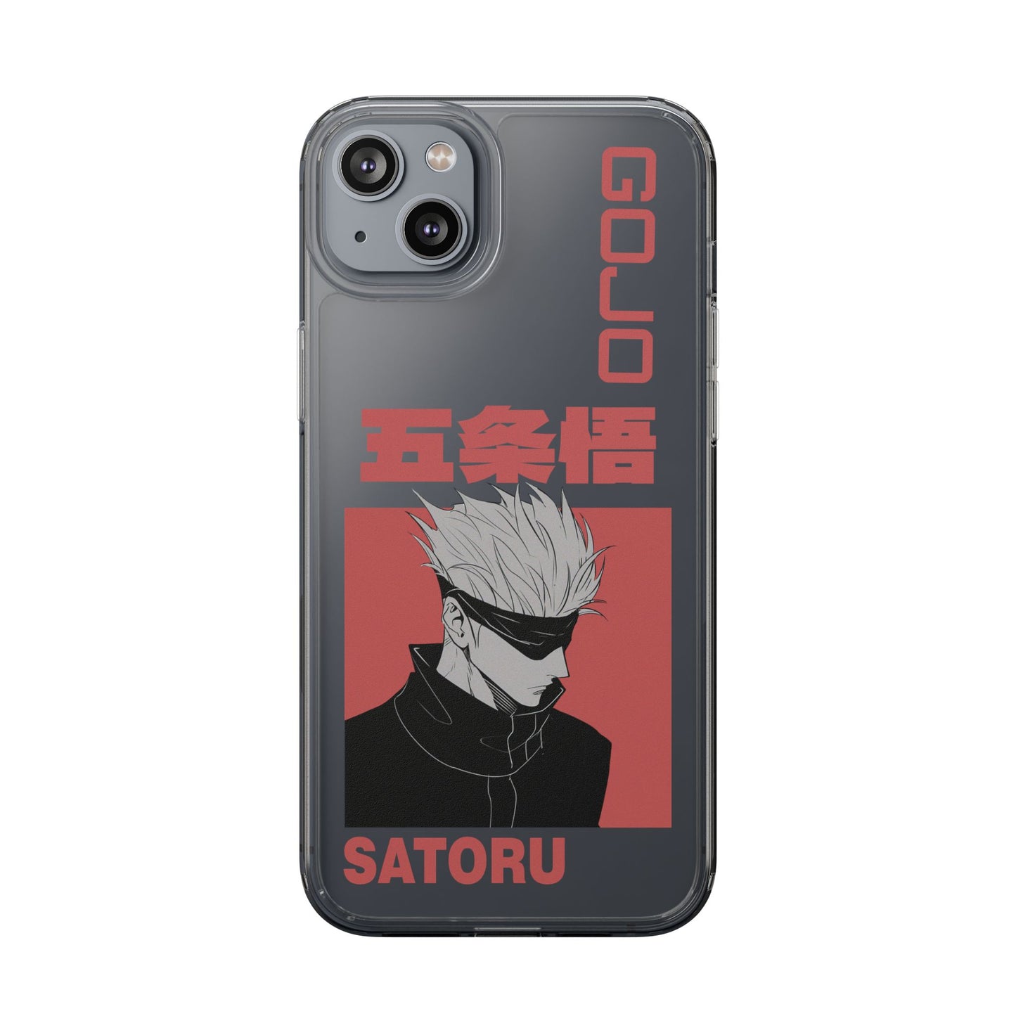 Satoru Gojo Clear Phone Case for iPhone/Samsung