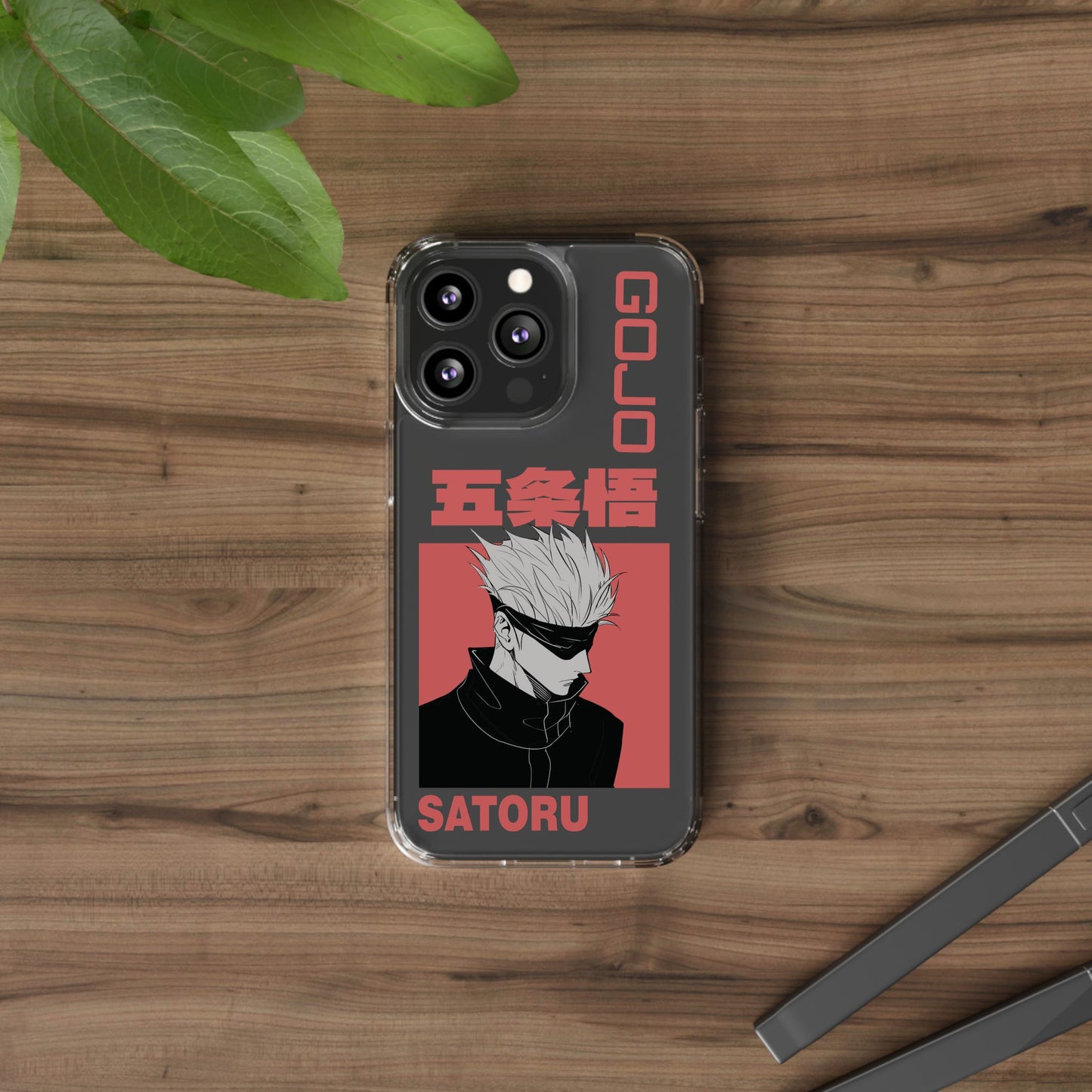 Satoru Gojo Clear Phone Case for iPhone/Samsung