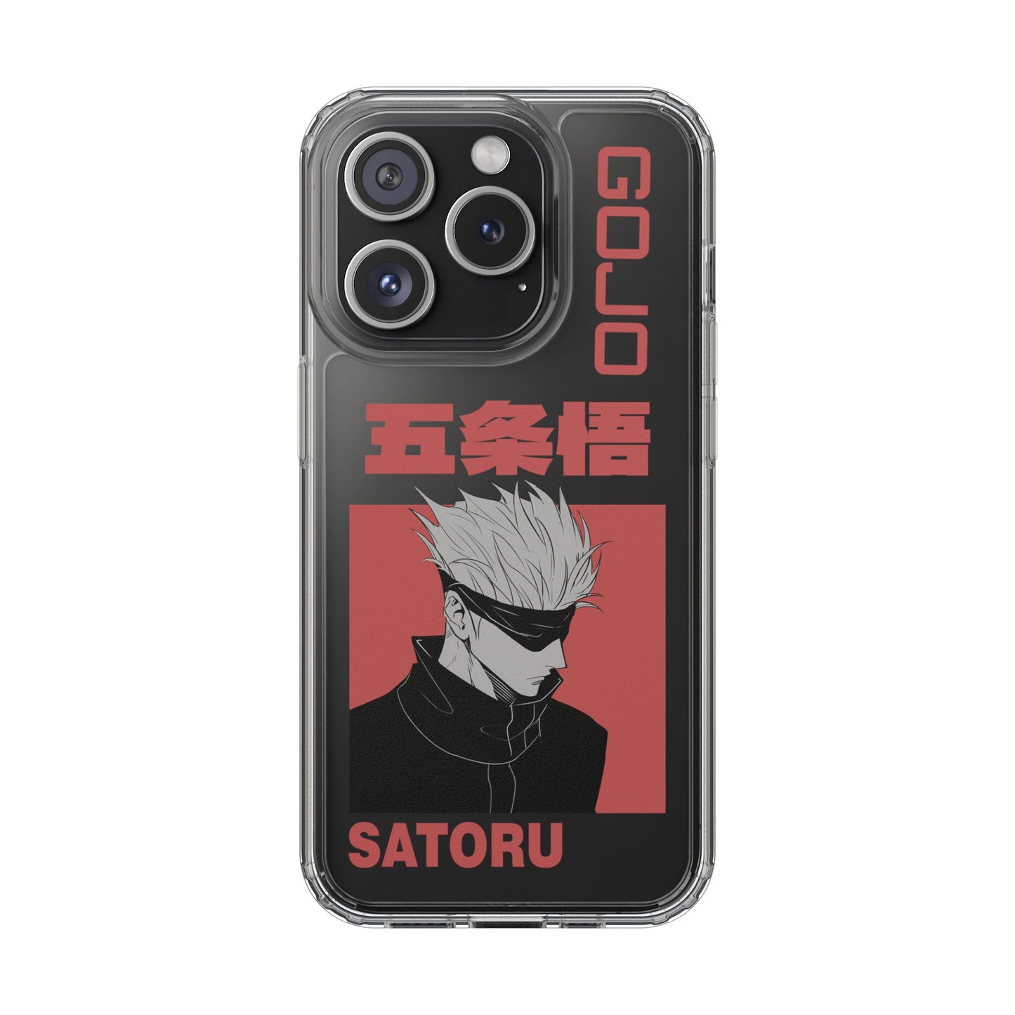 Satoru Gojo Clear Phone Case for iPhone/Samsung