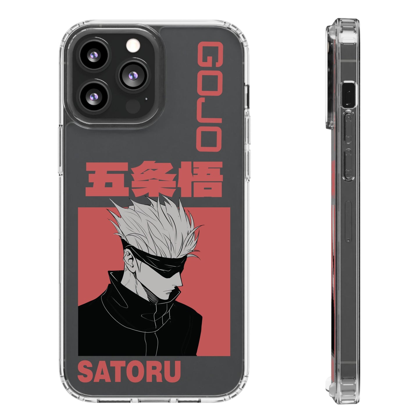 Satoru Gojo Clear Phone Case for iPhone/Samsung