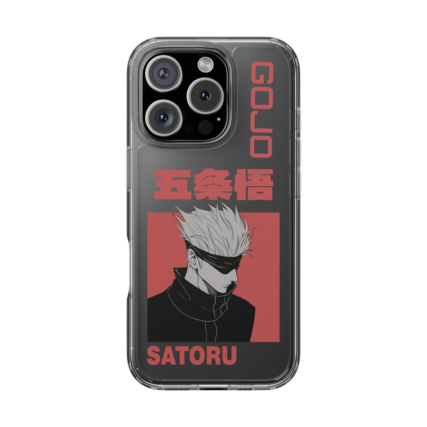 Satoru Gojo Clear Phone Case for iPhone/Samsung