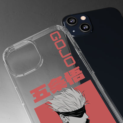 Satoru Gojo Clear Phone Case for iPhone/Samsung