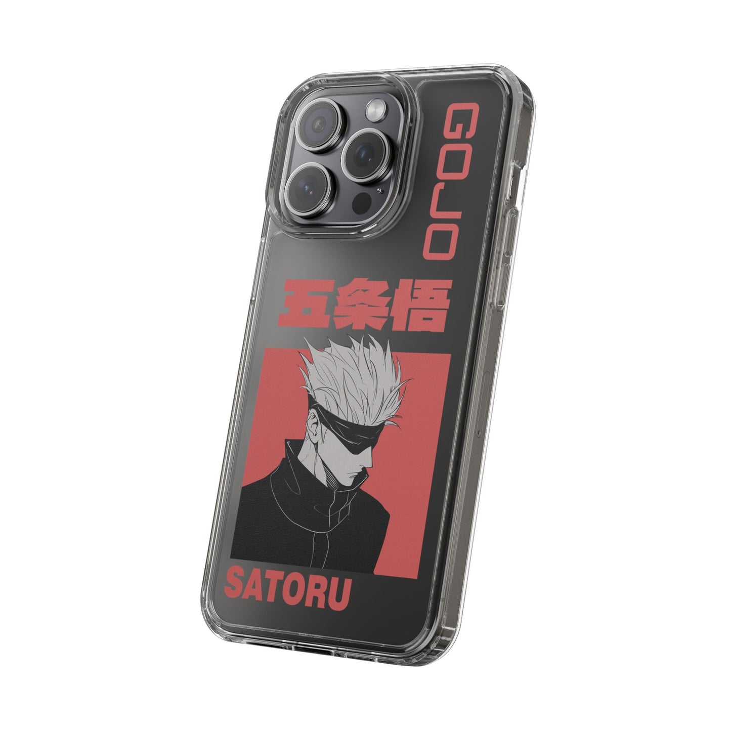 Satoru Gojo Clear Phone Case for iPhone/Samsung