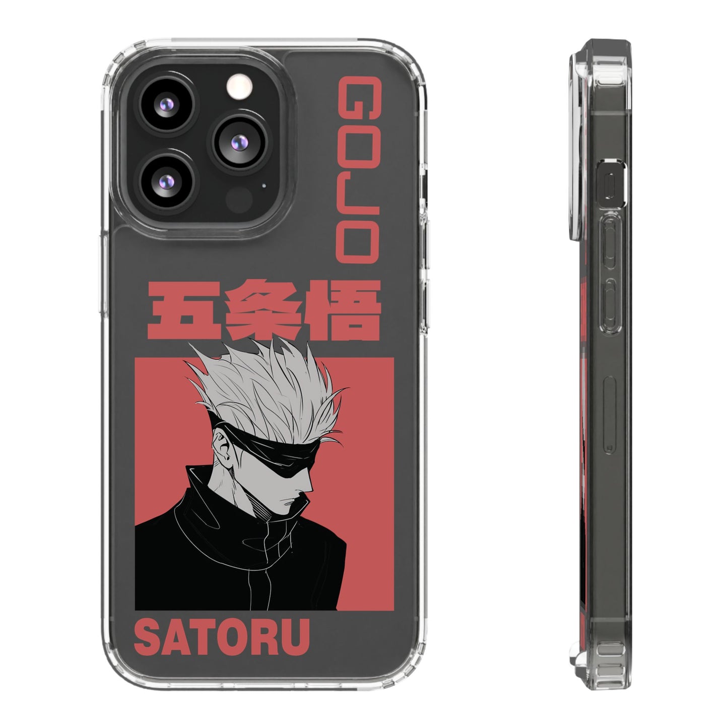 Satoru Gojo Clear Phone Case for iPhone/Samsung