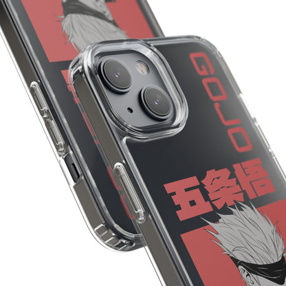 Satoru Gojo Clear Phone Case for iPhone/Samsung