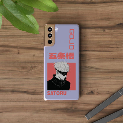 Satoru Gojo Clear Phone Case for iPhone/Samsung