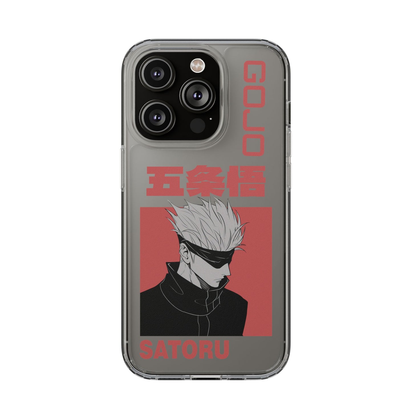 Satoru Gojo Clear Phone Case for iPhone/Samsung