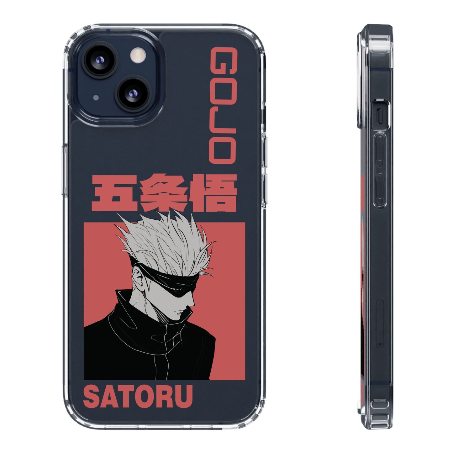 Satoru Gojo Clear Phone Case for iPhone/Samsung