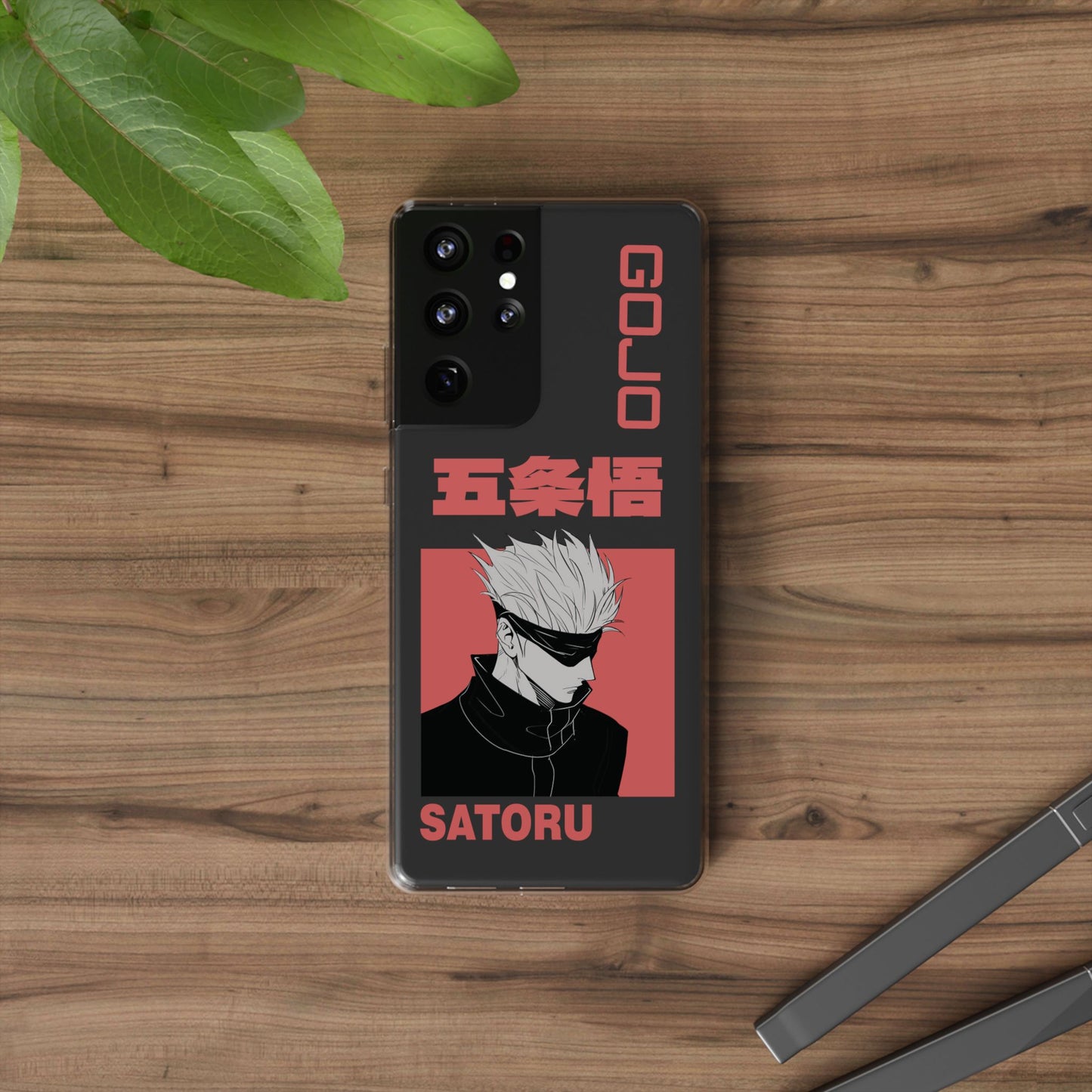 Satoru Gojo Clear Phone Case for iPhone/Samsung