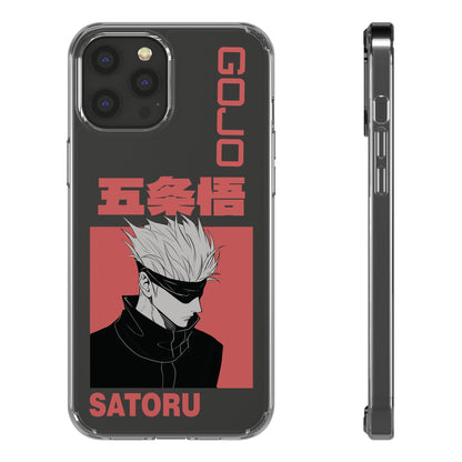 Satoru Gojo Clear Phone Case for iPhone/Samsung